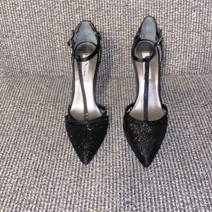 Women's Black Sparkly Heels